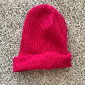 NWT Abercrombie & Fitch Slouchy Beanie Hat Pink or Purple Ribbed One Size Womens